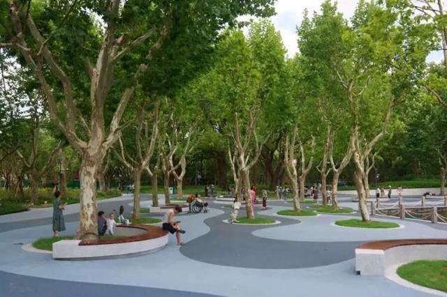 于上世纪60年代的大象滑梯全新亮相还带来一个儿童乐园开元棋牌网站这个滑梯你小时候玩过吗？杨浦公园改造始(图4)